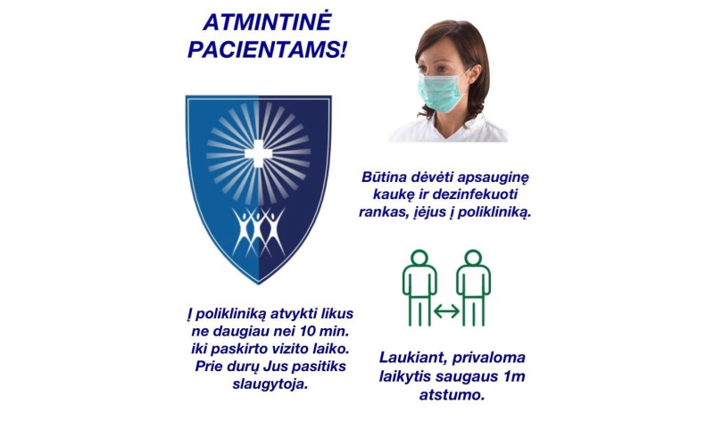 AKTUALI VŠĮ DRUSKININKŲ PSPC INFORMACIJA PACIENTAMS