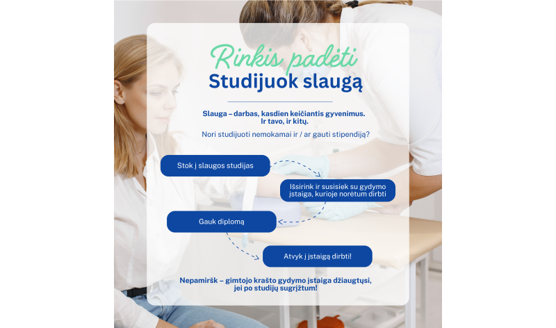Planuoji medicinos studijas arba karjerą sveikatos priežiūros srityje?