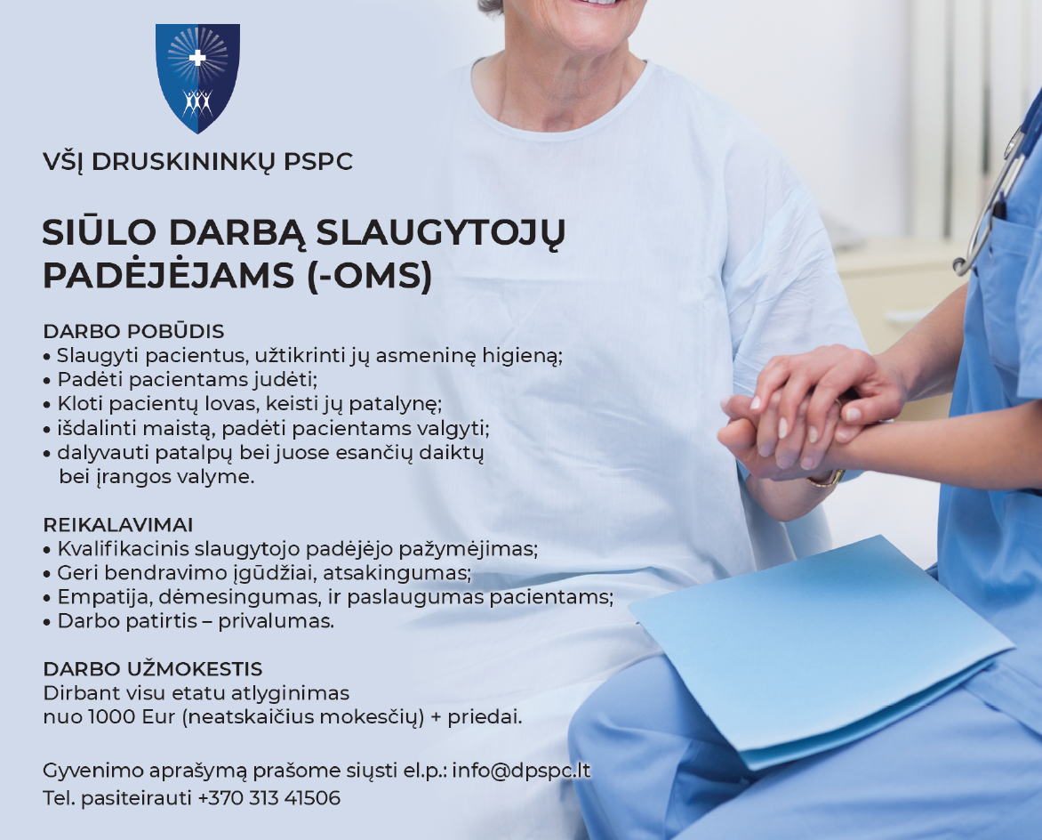 Slaugytojų padėjėjams(-joms)